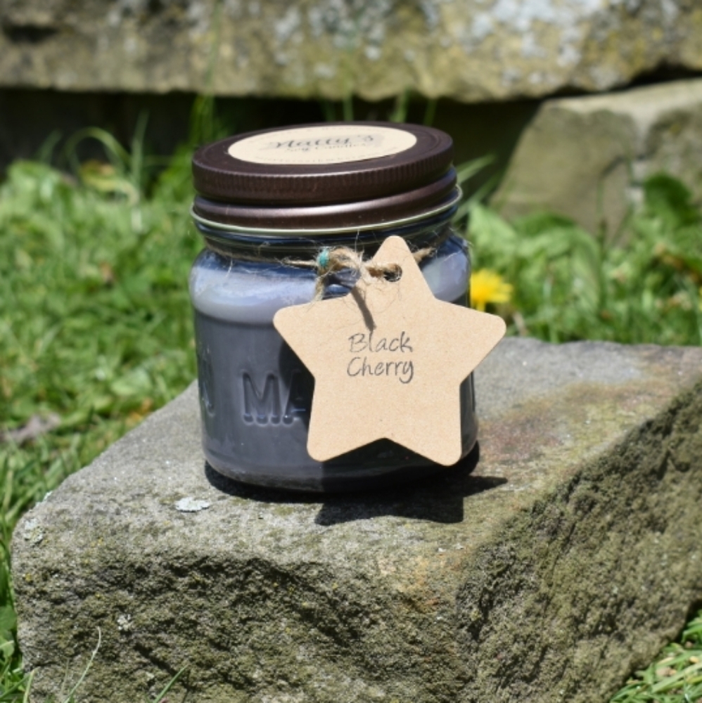 Hand poured 16oz. Black Cherry Soy Candle